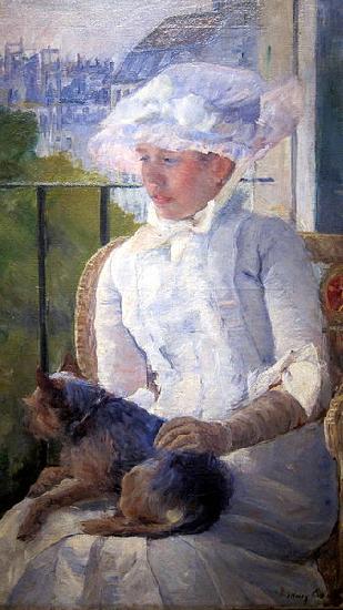 Mary Cassatt Young Girl at a Window oil painting image